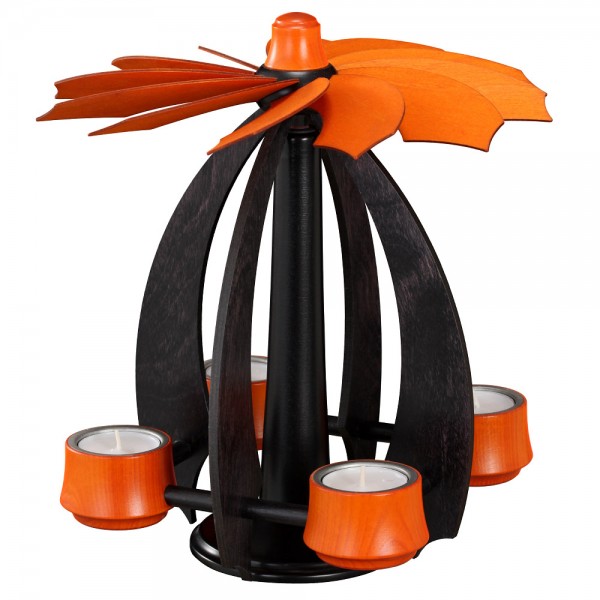 Fluglicht-Schwebepyramide-Nova-small Anthrazit Orange